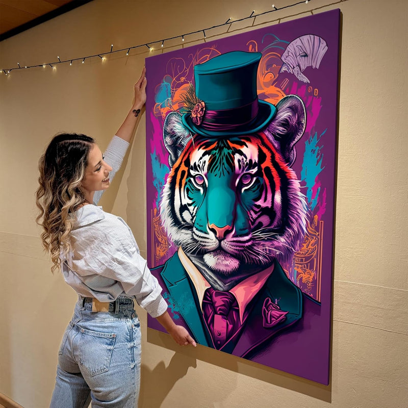 Artmazing | Mr. Tiger Bild | Bilder Tiger Modern | S-Art Bilder | Tigerbilder Modern | Poster & Kuns