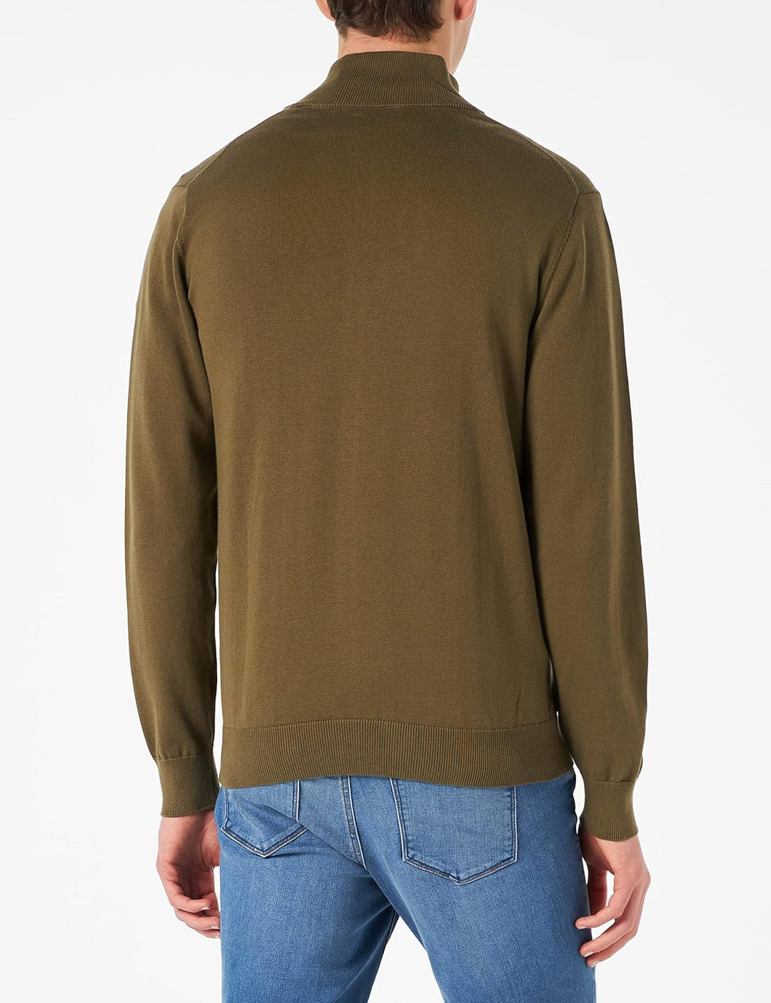 GANT Herren Classic Cotton Zip Cardigan Strickjacke M Racing Green, M Racing Green