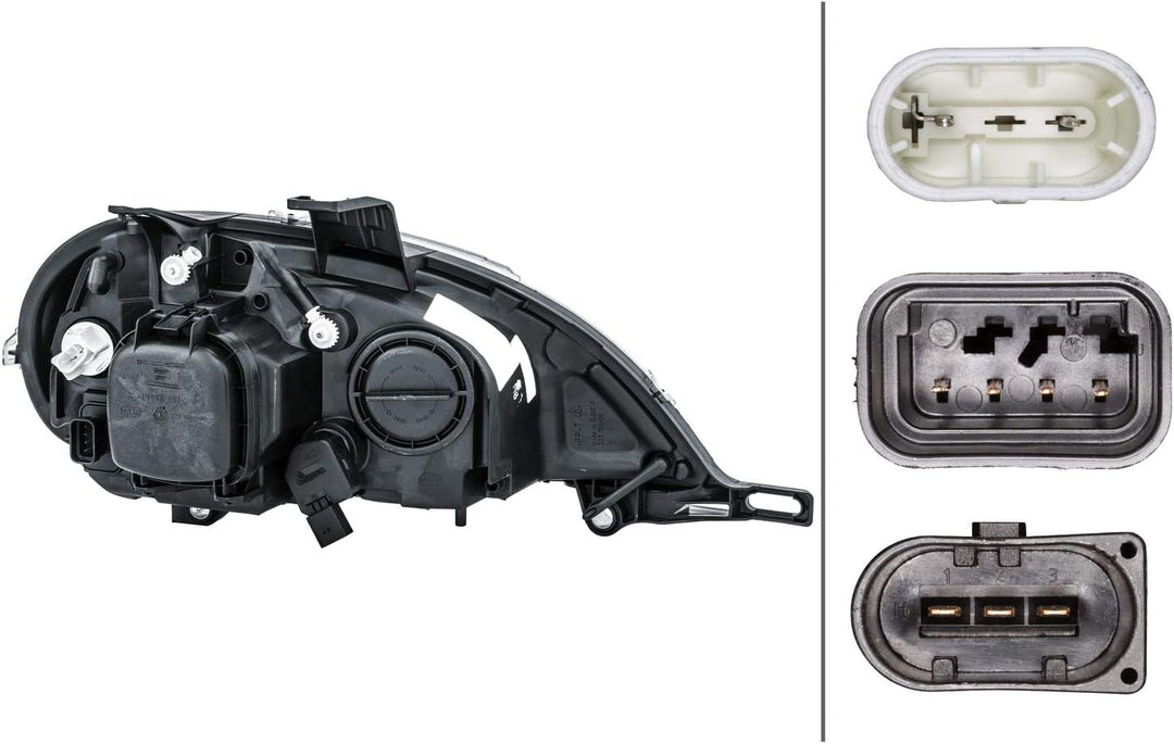 HELLA 1EL 223 151-171 Halogen-Hauptscheinwerfer - links - für u.a. Mercedes-Benz M-Class (W163)