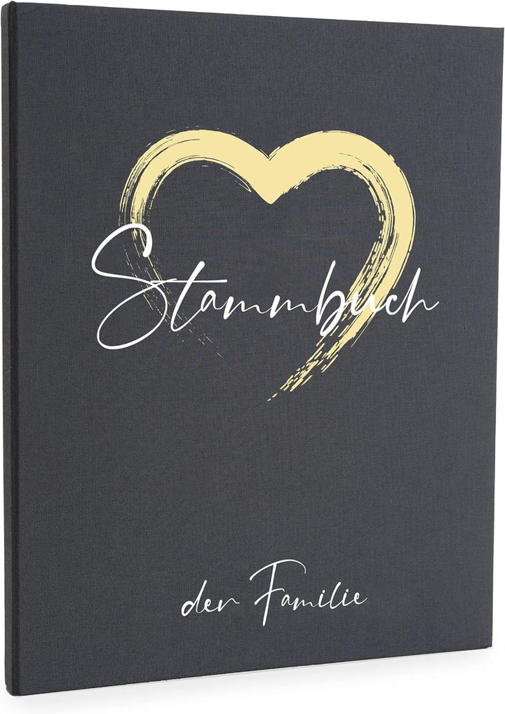 Hochzeitideal – Stammbuch der Familie Serie Ally DIN A4 - Buchbinderleinen Stammbuch Hochzeit - Fami