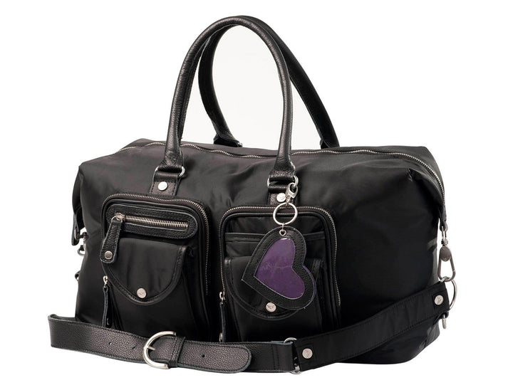 Petit Amour Baby Wickeltasche Set LISSY Schwarz Tasche Umhängetasche Set 45x26,5x16,5 Schwarz, 45x26