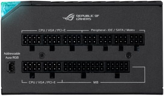 ASUS ROG Thor 850W Platinum II Netzteil (Aura Sync RGB Belechtung, OLED Display,135-mm-Axial-Tech-Lü