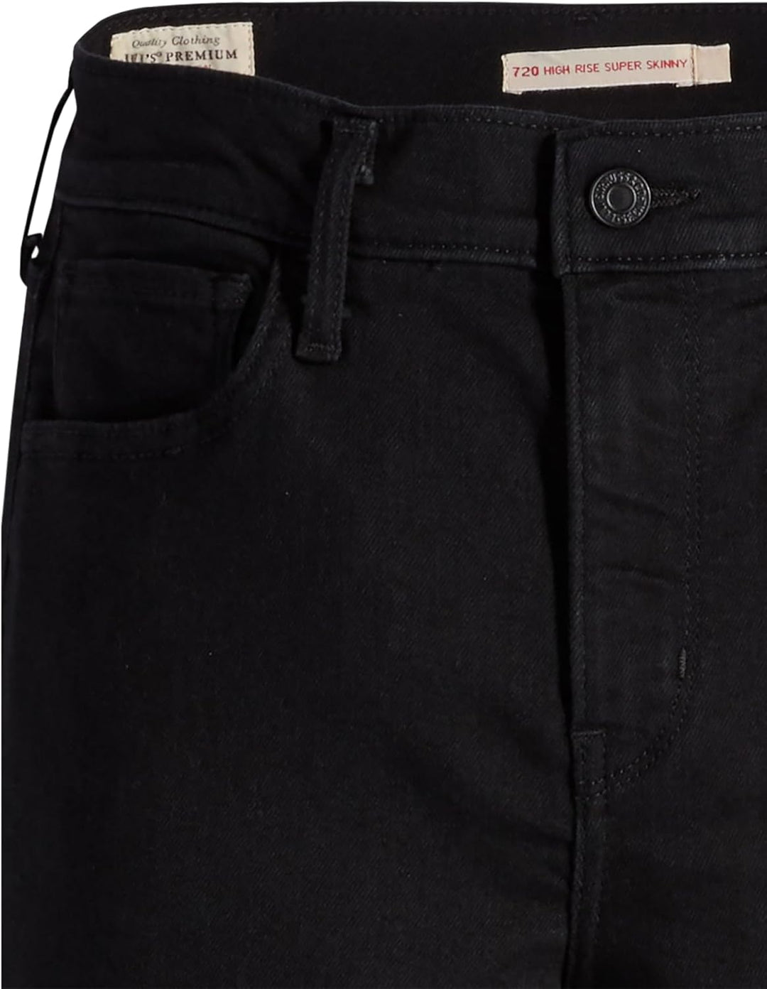 Levi's Damen 720 High Rise Super Skinny Jeans 23W / 28L Black Celestial, 23W / 28L Black Celestial