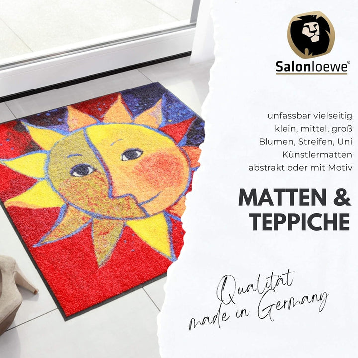 Salonloewe Rosina Wachtmeister Fussmatte Lifestyle Poppywalk 75x120 cm Flur-Läufer Wohn-Teppich Eing