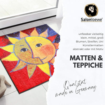 Rosina Wachtmeister Famiglia Con Fiore halbrund Fussmatte 60 x 85 cm Fussabtreter Haus-Türmatte Schm