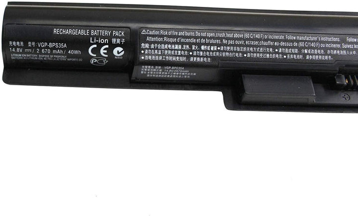 VGP-BPS35 Laptop Batterie Ersatz für Sony Vaio 14E 15E SVF142 SVF15 Series:SVF15218SC SVF152C29L SVF