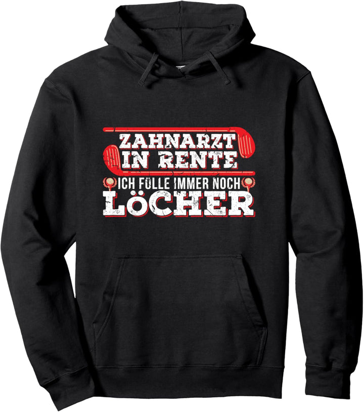 Rentner Geschenk Lustig Zahnarzt Ruhestand Golf Golfer Pullover Hoodie