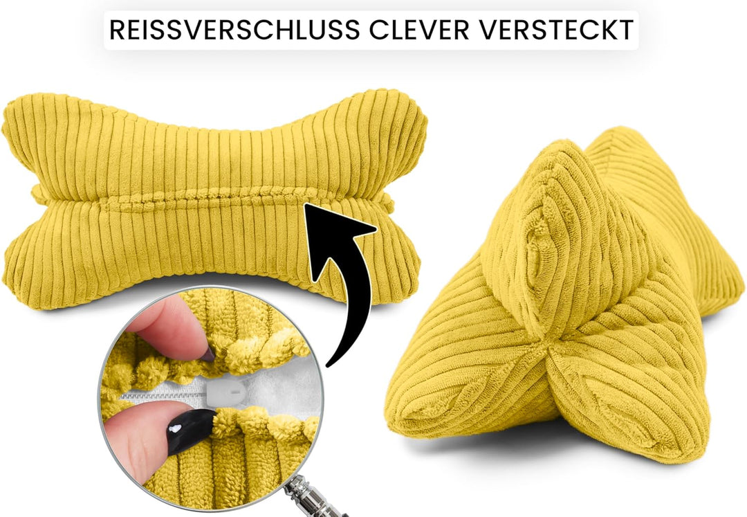 Amilian Leseknochen Knochenkissen ca. 44x22 cm – Nackenkissen zum Lesen &amp; Entspannen – Buch- und Tab