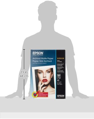 Epson C13S041344 Matte archival papier inkjet 189g/m2 A3 50 Blatt Pack