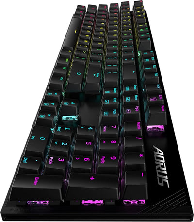 Gigabyte Aorus K1 Gaming Tastatur RGB QWERTZ, MX-Red, Schwarz