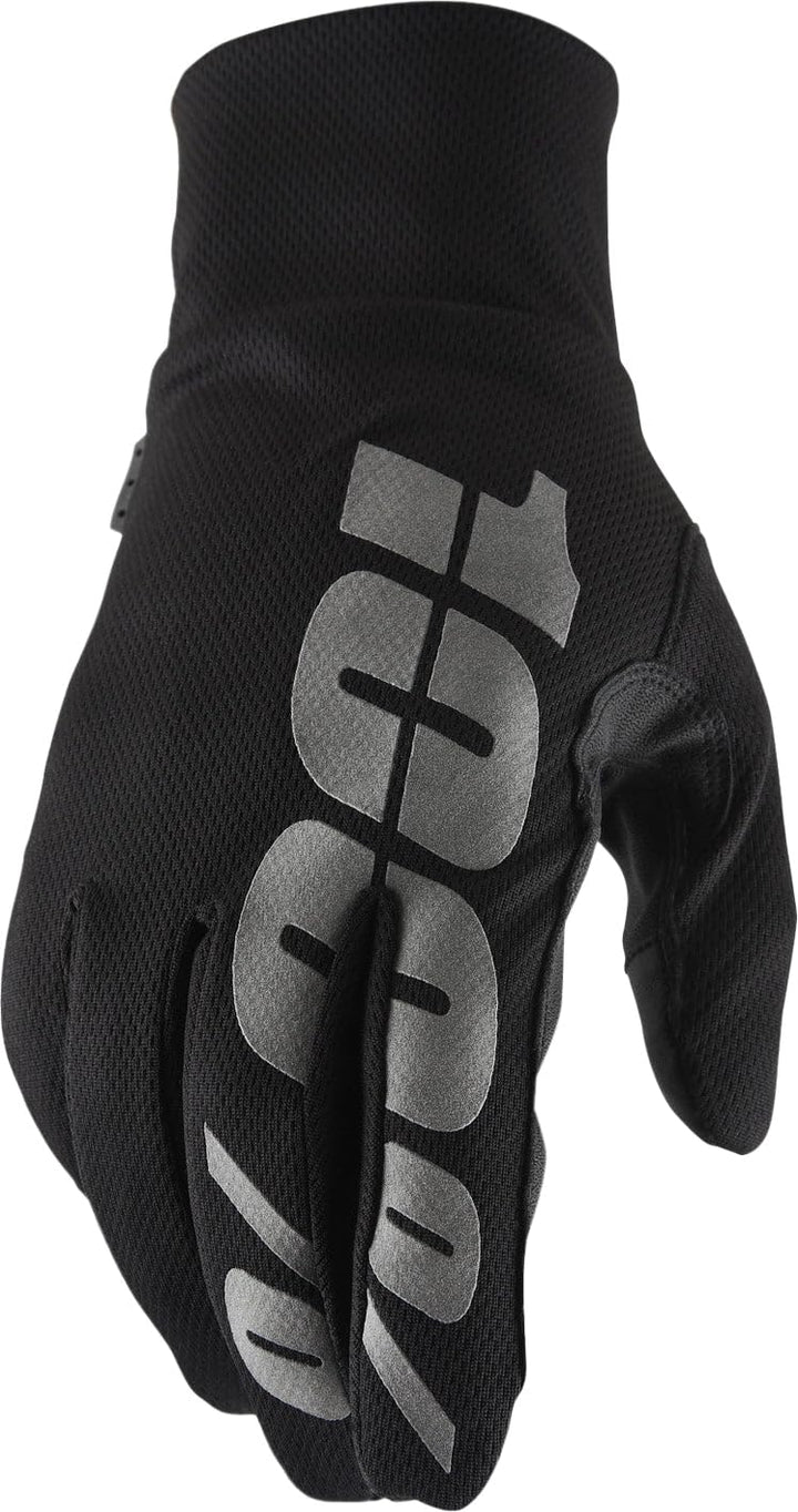 100% HYDROMATIC Motocross and Snowmobile Gloves - Water Resistant MX &amp; Powersport Racing Protective