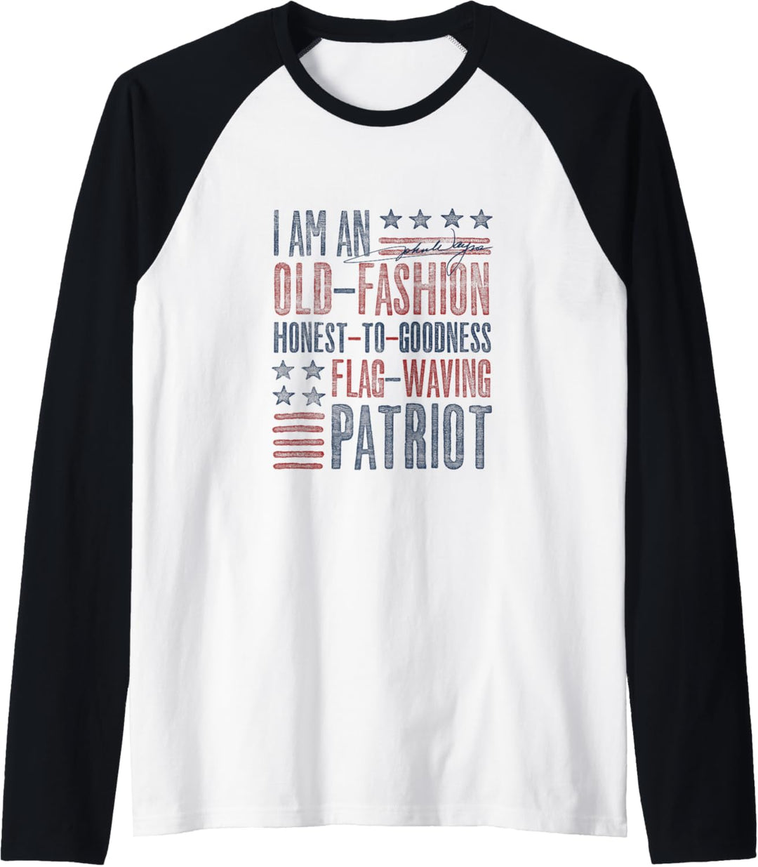 John Wayne ehrlicher Patriot Raglan