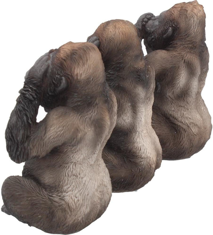Nemesis Now H3523J7 DREI Weise Gorillas Figur 13,5cm schwarz