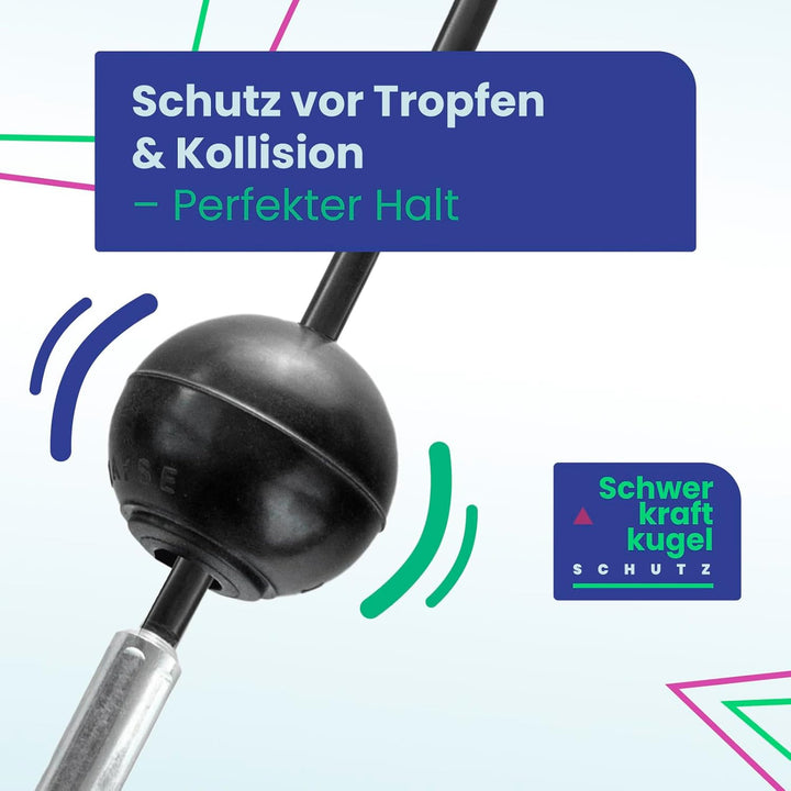 DQ-PP Stahlseil ummantelt mit Ösen und Ballstopper für Fitnessgeräte | 7x19 | Drahtseil | Gym Kabel