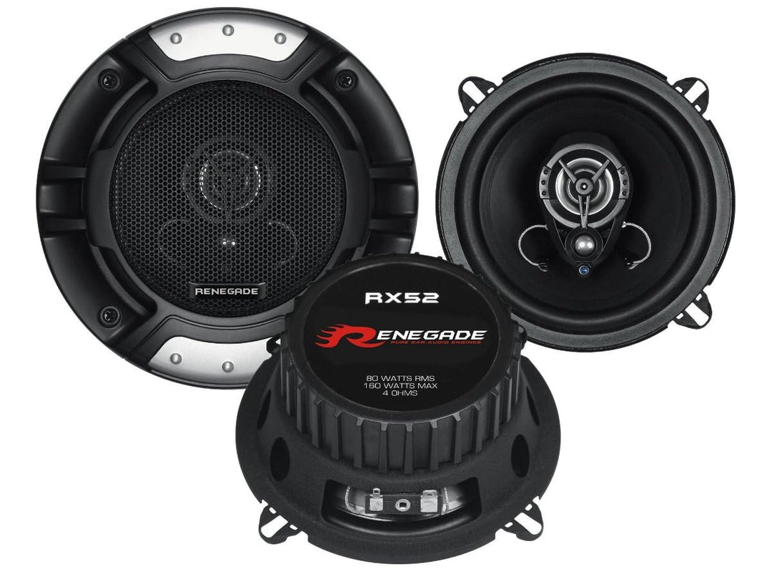 Renegade RX52-13 cm 2-Wege-Lautsprecher mit 160 Watt (RMS: 80 Watt)