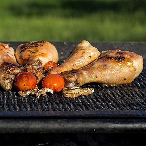 Grillmatten dauer antihaft BBQ Fettarmes Grillen Matte Bratfolie Unterlage Backmatte Non-Stick Teflo