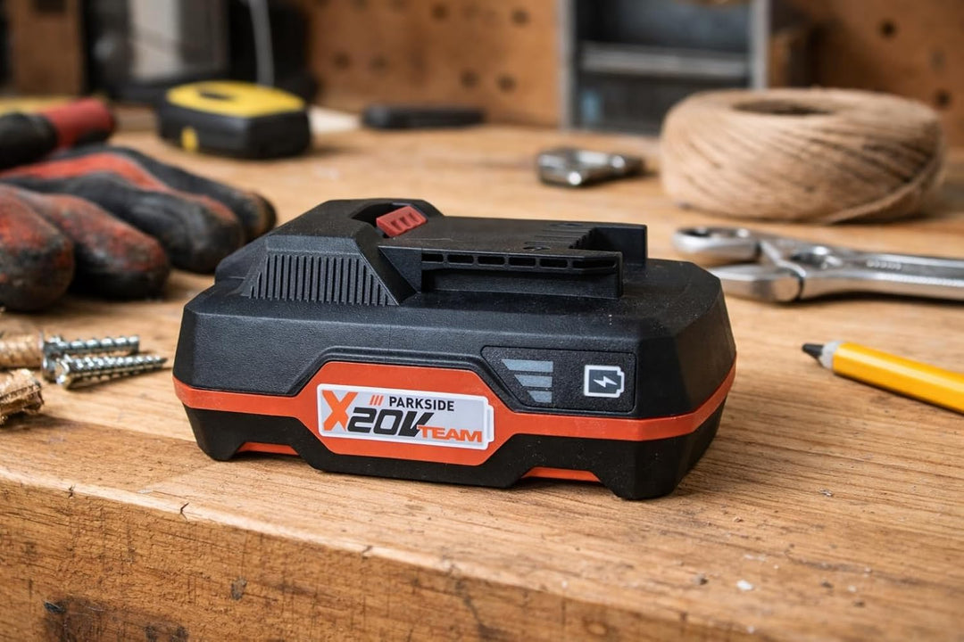 Parkside PAP20A1 Battery 20 V with Capacity 2 Ah for X20Vteam Series Devices Example Drills, Saws, S