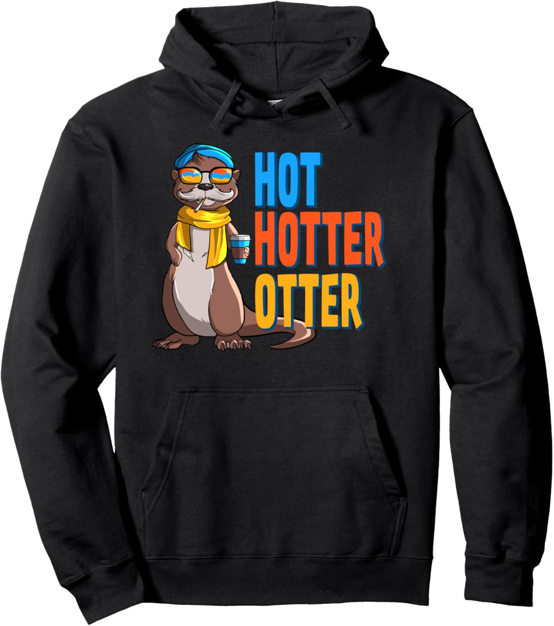 Lustiges Hot Hotter Otter Otterliebe Pullover Hoodie