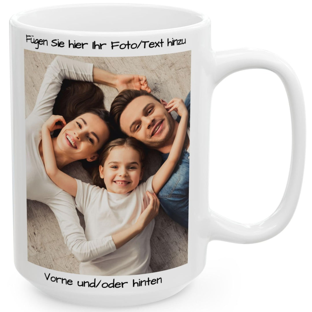 Individuelle Tasse mit Bild oder Text Ihrer Uploads, personalisierte Tasse, mikrowellen- und spülmas