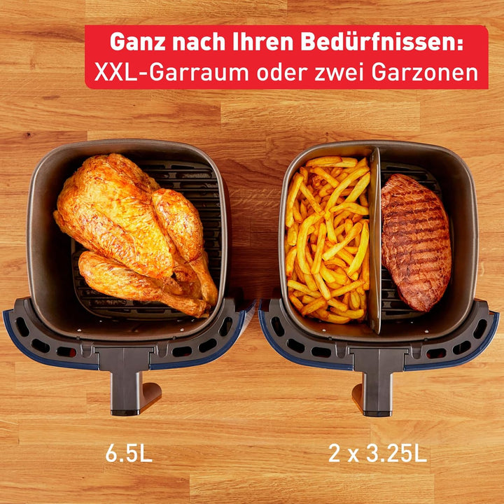 Tefal EY8014 Easy Fry &amp; Grill XXL Heissluftfritteuse, 6,5 L Fassungsvermögen, 2-in-1 Technologie, ze