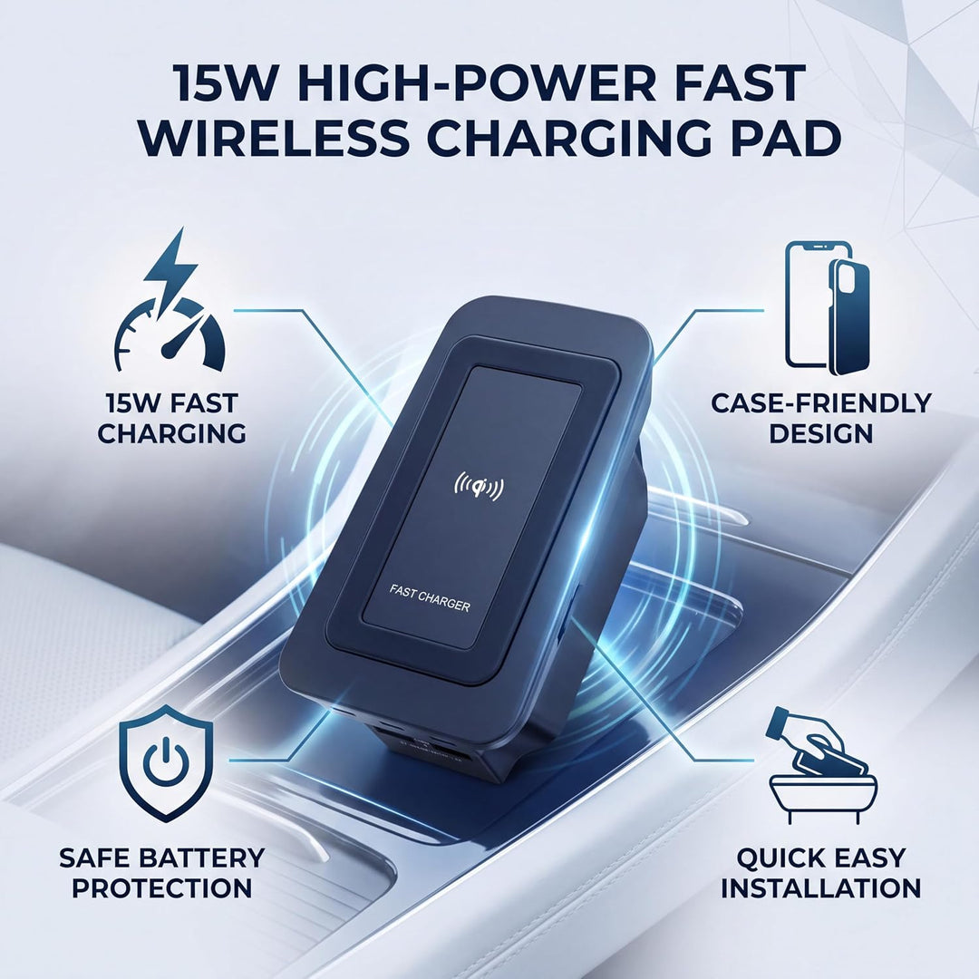Kabellose Kfz-Ladegeräte, Kfz Ladegeräte Kabellose 15W Car Wireless Charger Auto Ladegerät Wireless