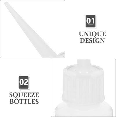 DOITOOL 20 Stücke Spritzflasche Kleine Quetschflaschen mit Kappe Nachfüllbare Condiment Squeeze Flas