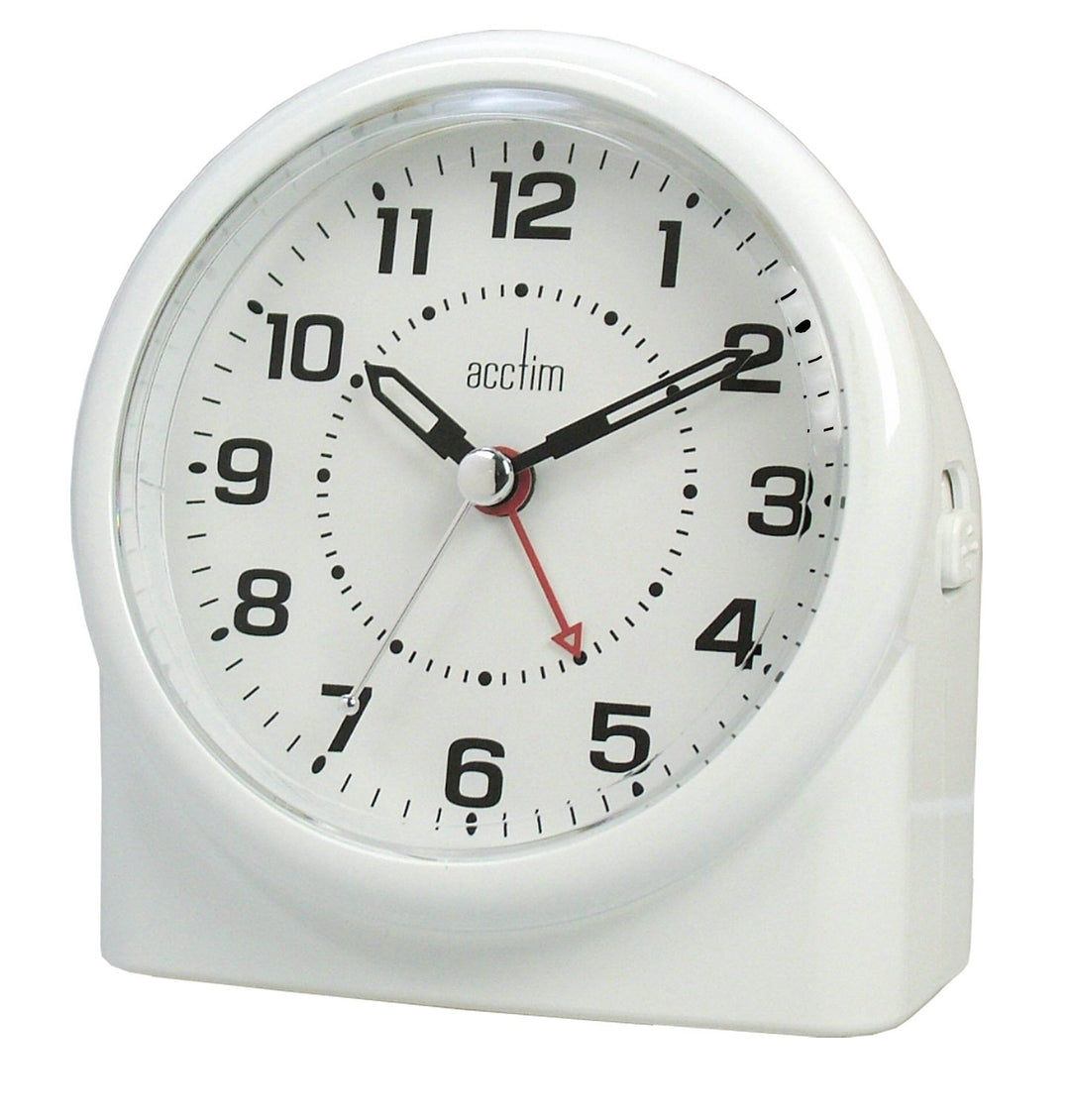 Acctim 14282 Central Smartlite-Wecker mit schleichender Sekunde, Weiss