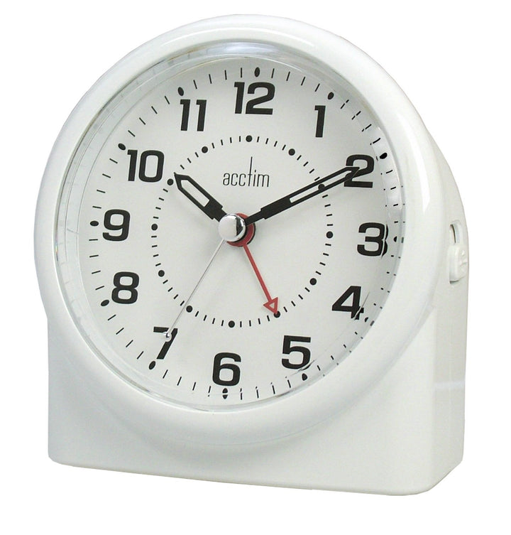 Acctim 14282 Central Smartlite-Wecker mit schleichender Sekunde, Weiss