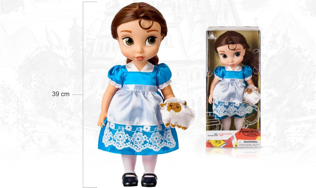 Disney Store Puppe Belle aus der Animator Collection, Die Schöne und das Biest, 39 cm / 15", echt wi