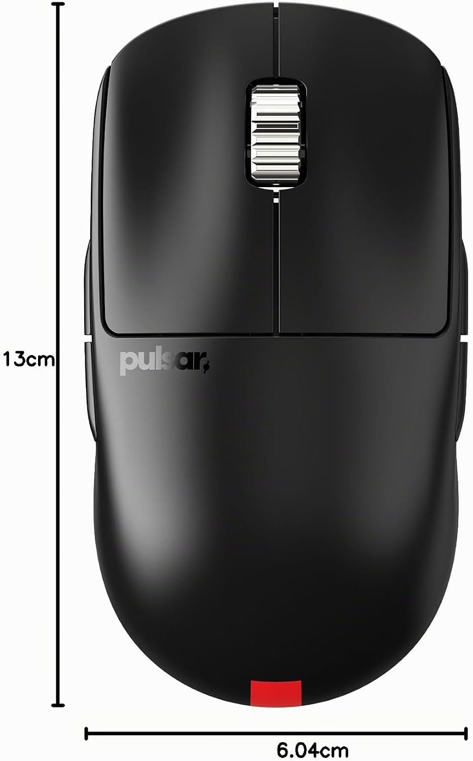 Pulsar Gaming Gears X2A ES kabellose Gaming-Maus, beidhändig, optischer Schalter, OLED-Display, trei