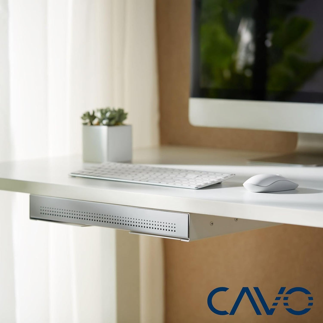 CAVO Dokumentenschublade aus Stahl 410 x 272 mm grau, Schreibtischschublade Unterbauschublade, 410 x