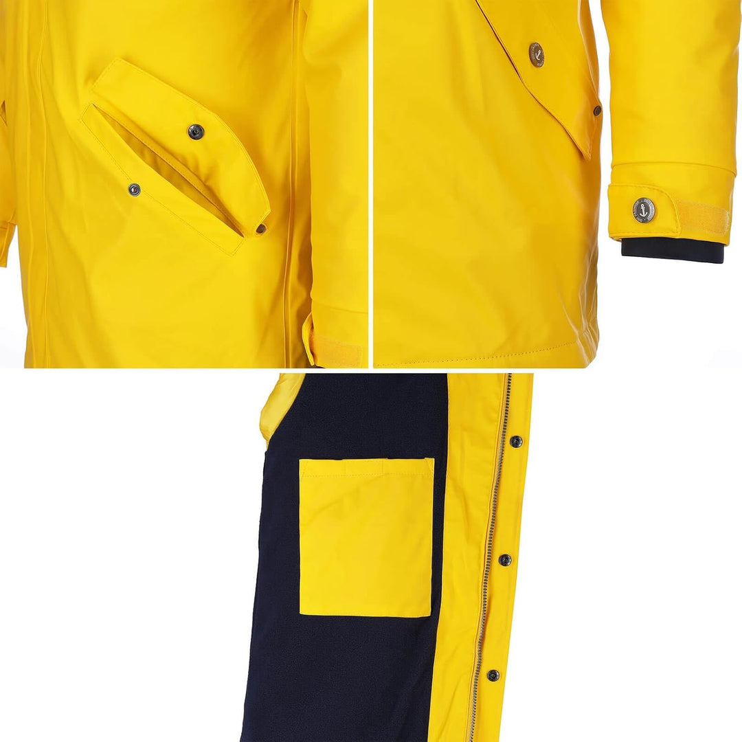 Dry Fashion Herren Regenjacke Bergen - Herrenjacke Regenmantel Männer Jacke Gefüttert Winddicht Wass