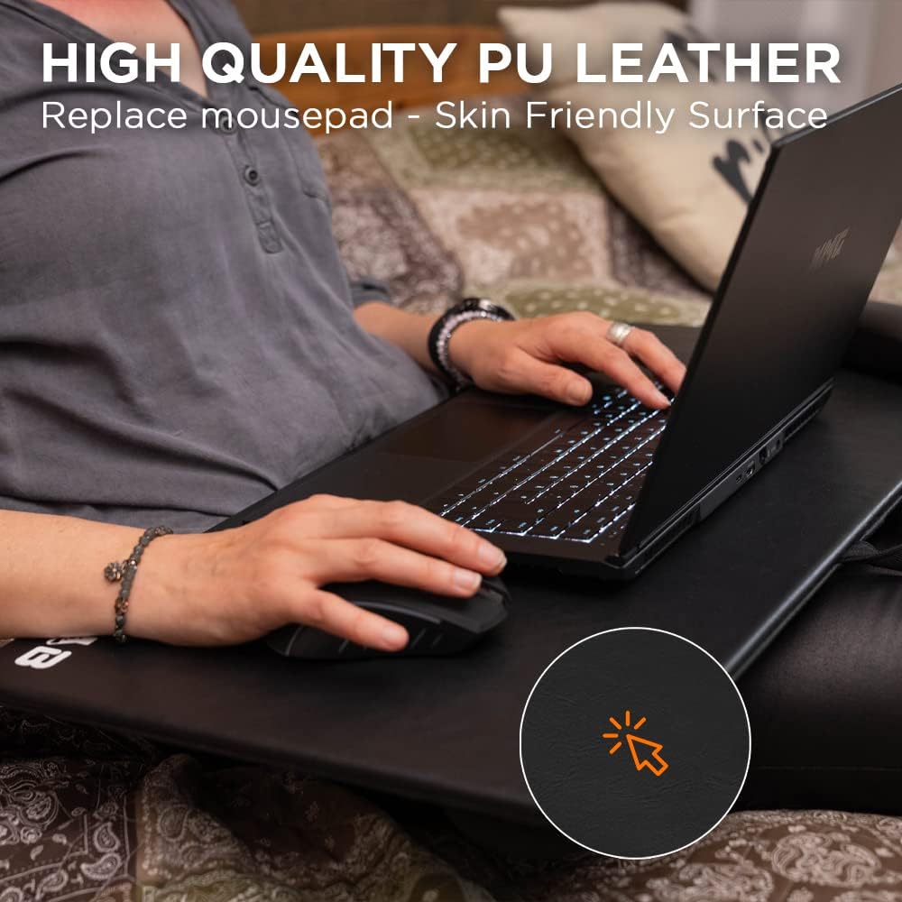 THE G-LAB K-Board Cadmium Laptopablage mit XXL-Kissen, Ideal für Home Office/Gaming für Bett oder So