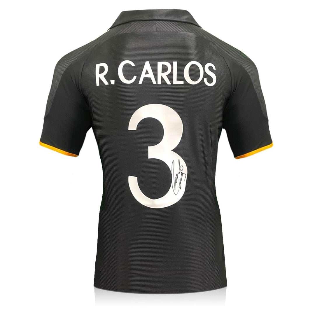 Von Roberto Carlos signiertes Auswärtstrikot von Real Madrid 1999–00