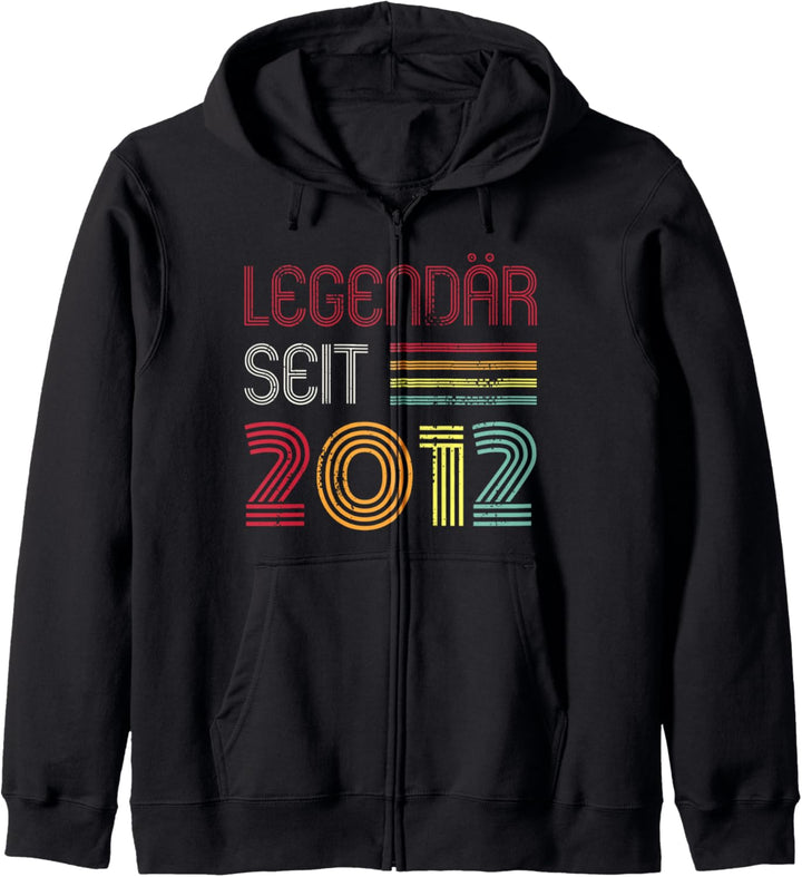 Legendär Seit 2012 Jahr Retro 12er Jahrgang Kapuzenjacke