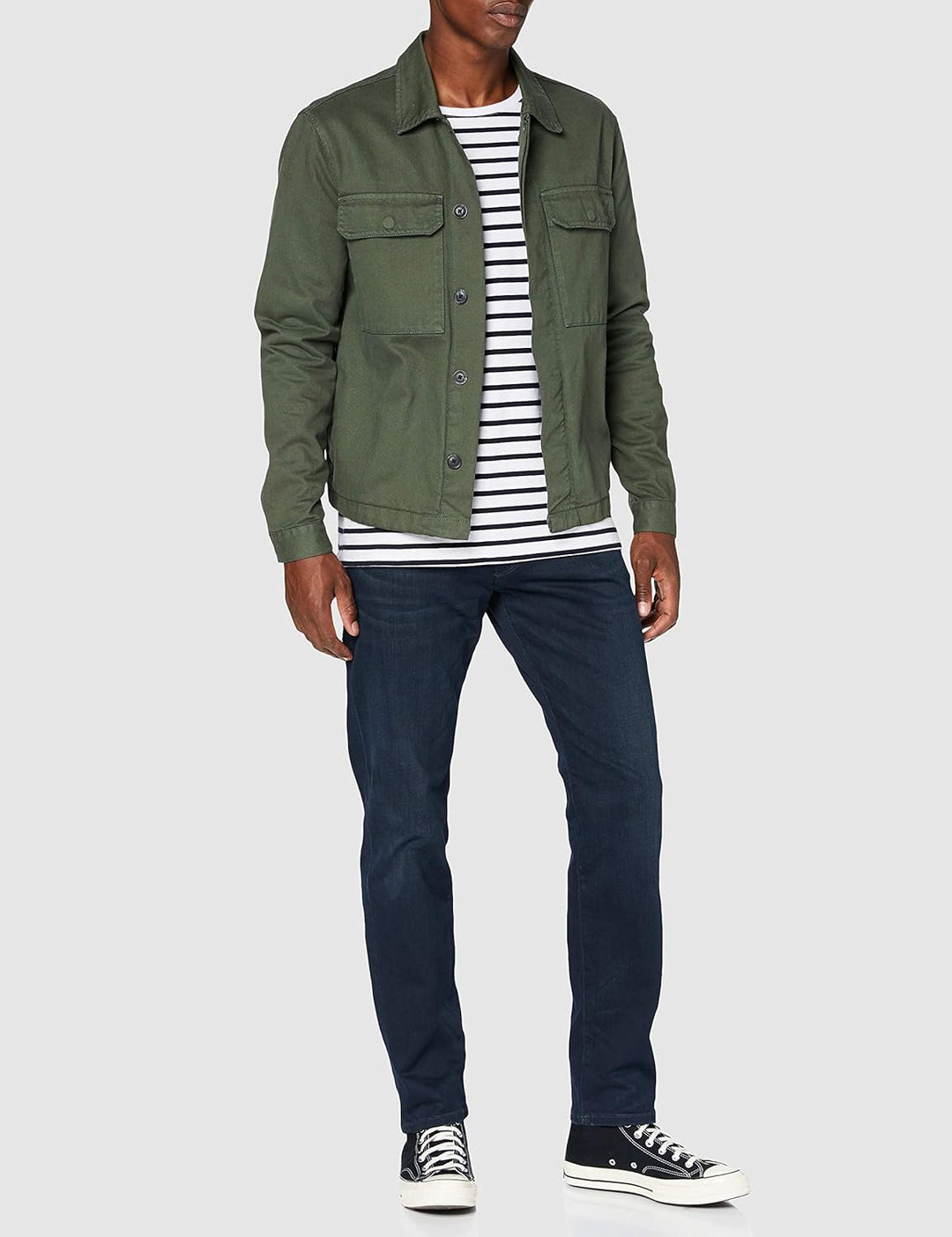 Selected Homme Male Straight Fit Jeans Dunkelblaue 29W / 32L Blue Black Denim, 29W / 32L Blue Black