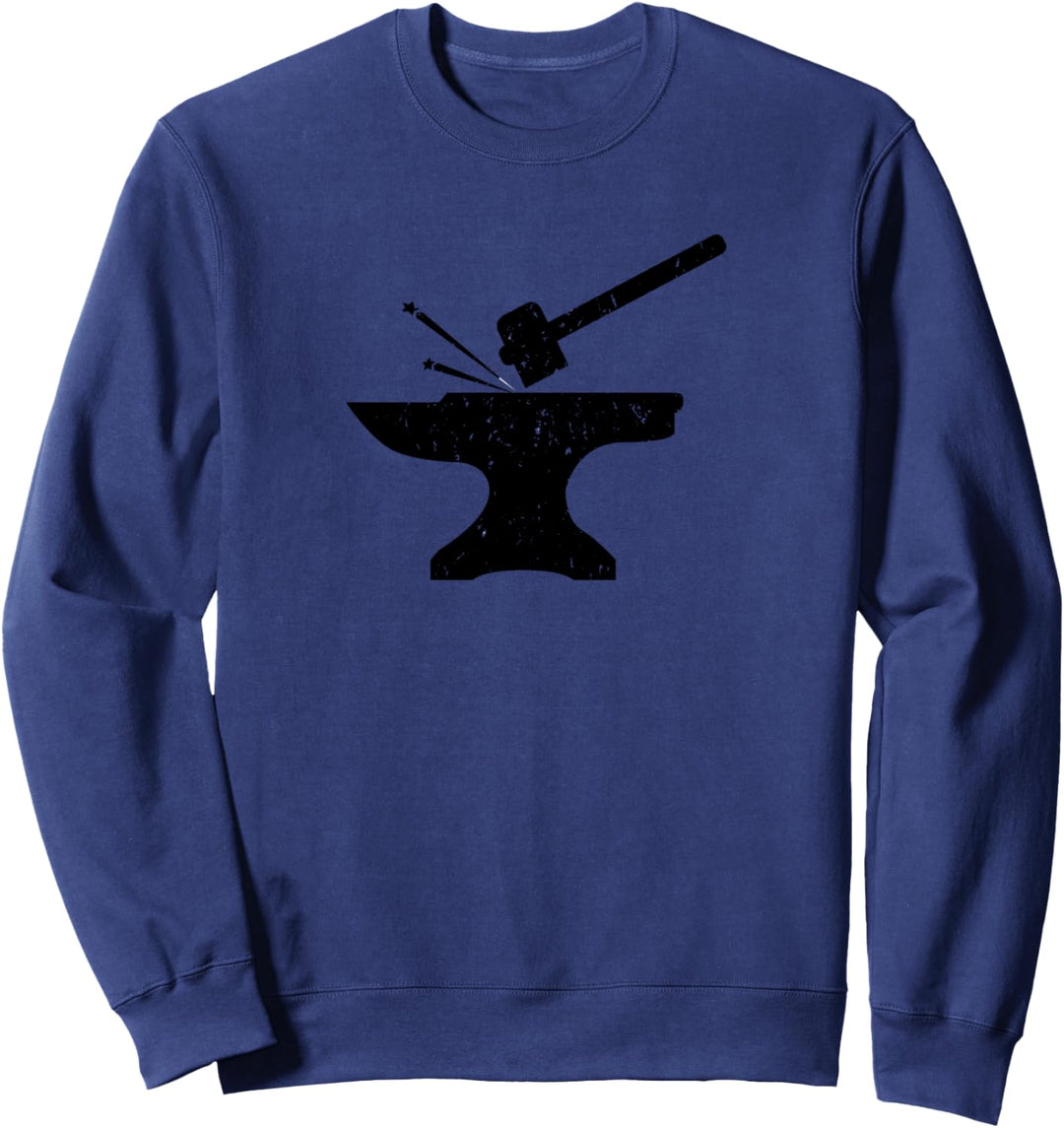 Professionelles Schmiedehemd, Amboss, Schmiedeeisen Sweatshirt
