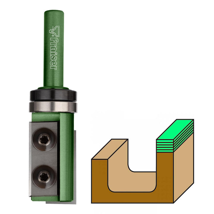 Fraiser Multibit - Nutfräser und Bündigfräser zum Kopieren und Schneiden, Durchmesser 19 mm, Schaft