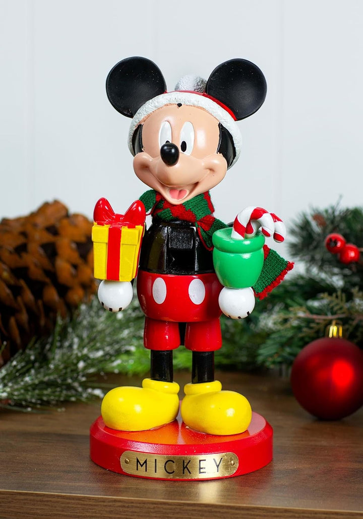 Disney DN6211L Mickey Mouse Nussknacker, Holz,Harz, Mehrfarbig, 10 Inch, 10 Inch