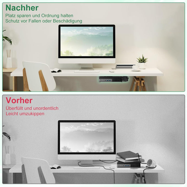 Halterung für Dell Optiplex Micro Mini PC Halterung VESA/Wand /Unter Schreibtisch Halterung für Dell