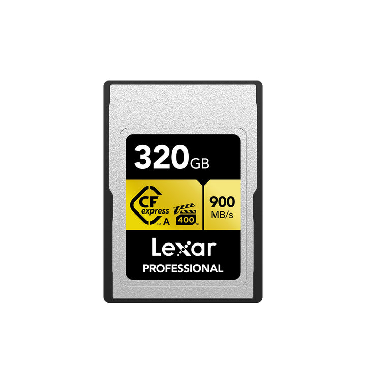 Lexar Professionelle CFexpress Typ A Gold Series Speicherkarte, 320 GB, bis zu 900 MB/s lesen, 8K-Vi