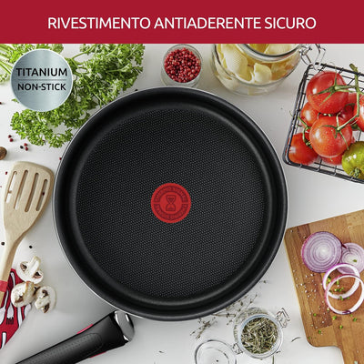 Lagostina Ingenio Essential Plus Akku für Töpfe, Aluminium für Gas und Backofen, 17 Stück, 2 Töpfe,