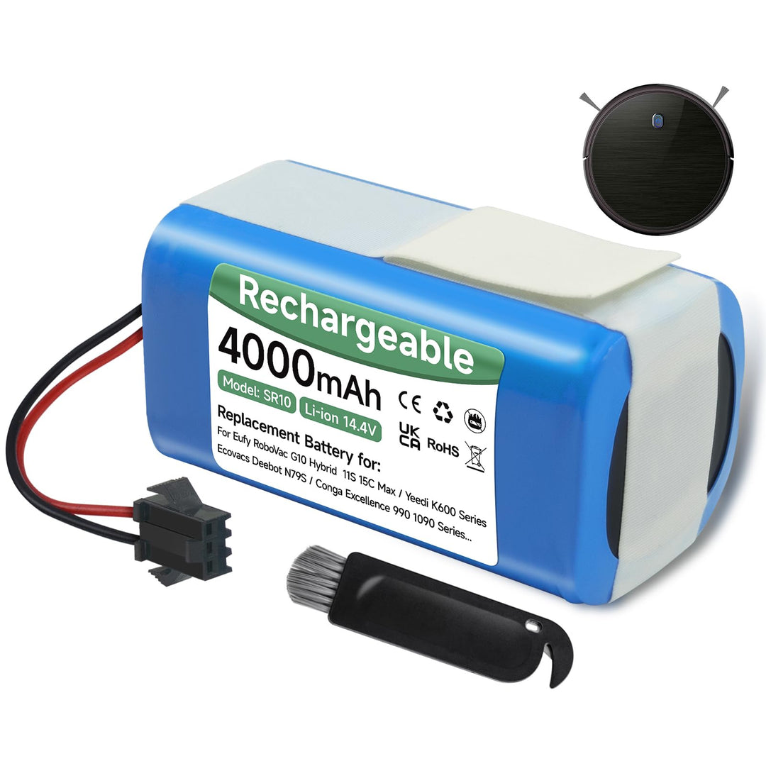 Mspalocell 4000mAh 14,4V Ersatzakku Kompatibel mit Venga RVC 3000,LEFANT T700/M210P/M1,Tesvor X500/S