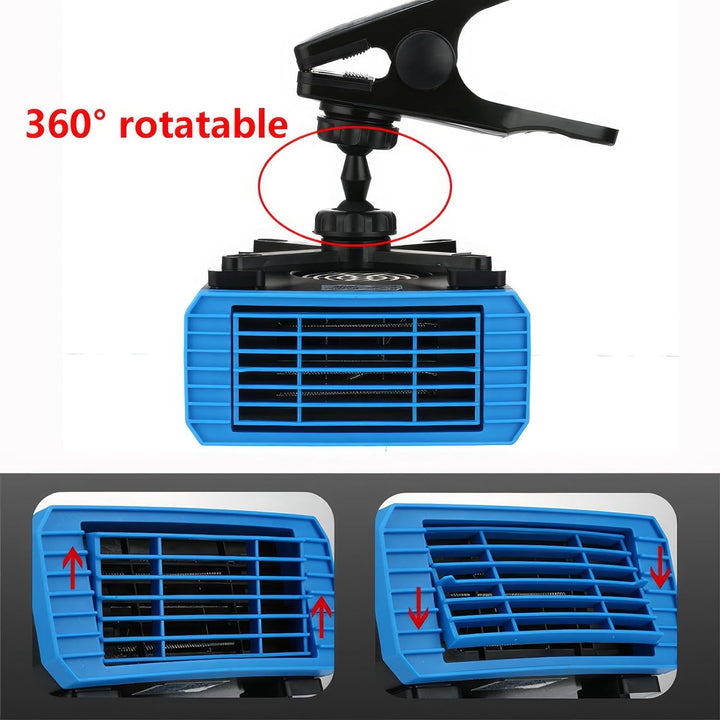 Tragbare Autoheizung, TOTMOX 12V 150W Auto Heizung, 2-IN-1 Warmer und Kalter Wind, Auto Heizlüfter F