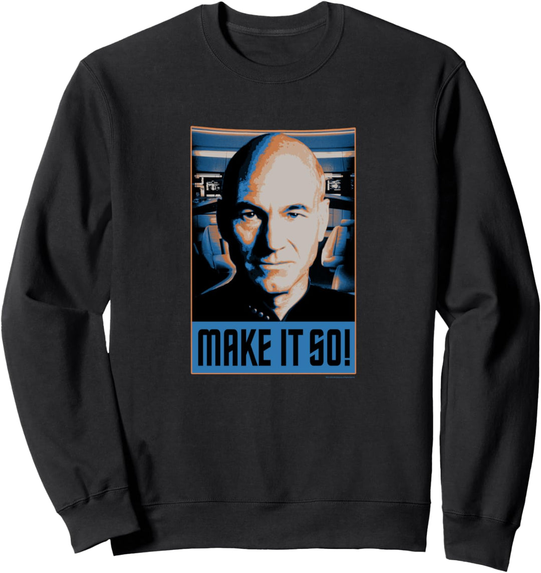 Star Trek Next Generation Picard Make Is So Sweatshirt