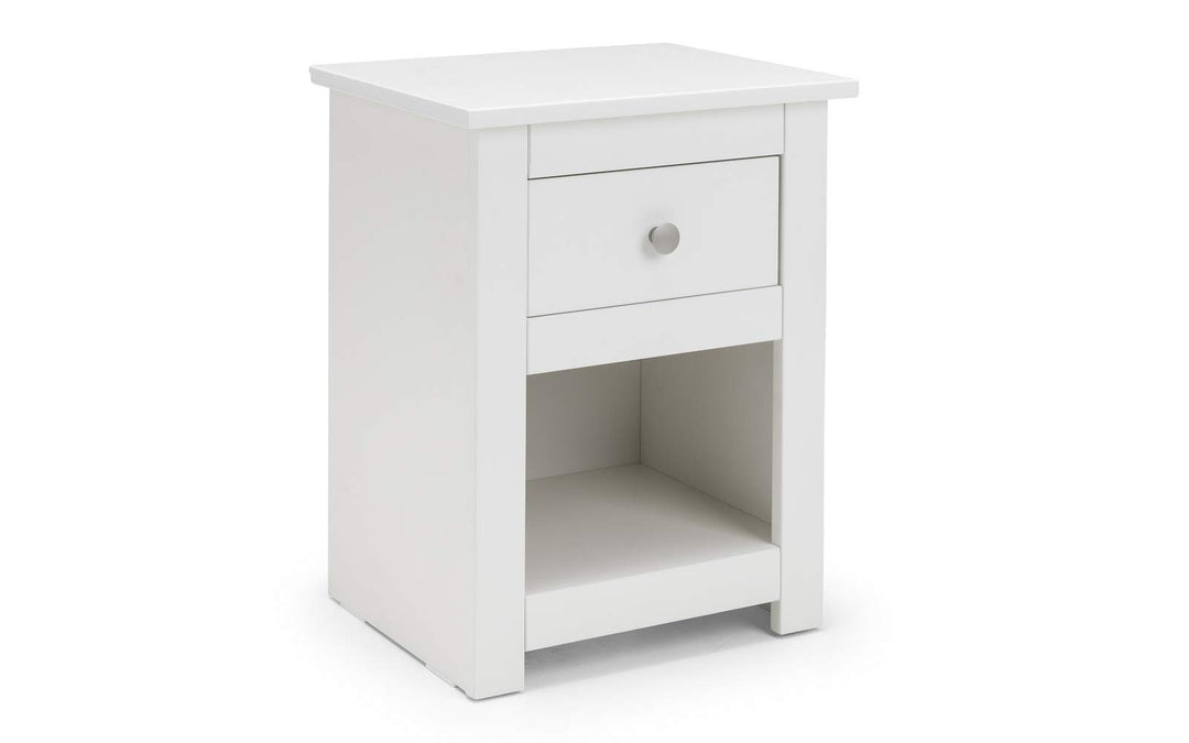 Julian Bowen Radley Nachttisch, weiss (Surf White), Weiss (Surf White)