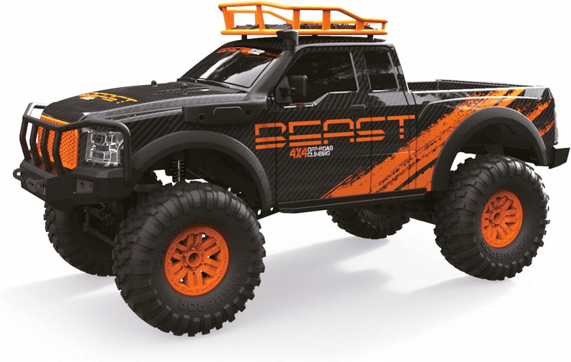 Amewi Climbing Beast Pick-Up Crawler 4WD 1:10 RTR, schwarz-orange, 22529