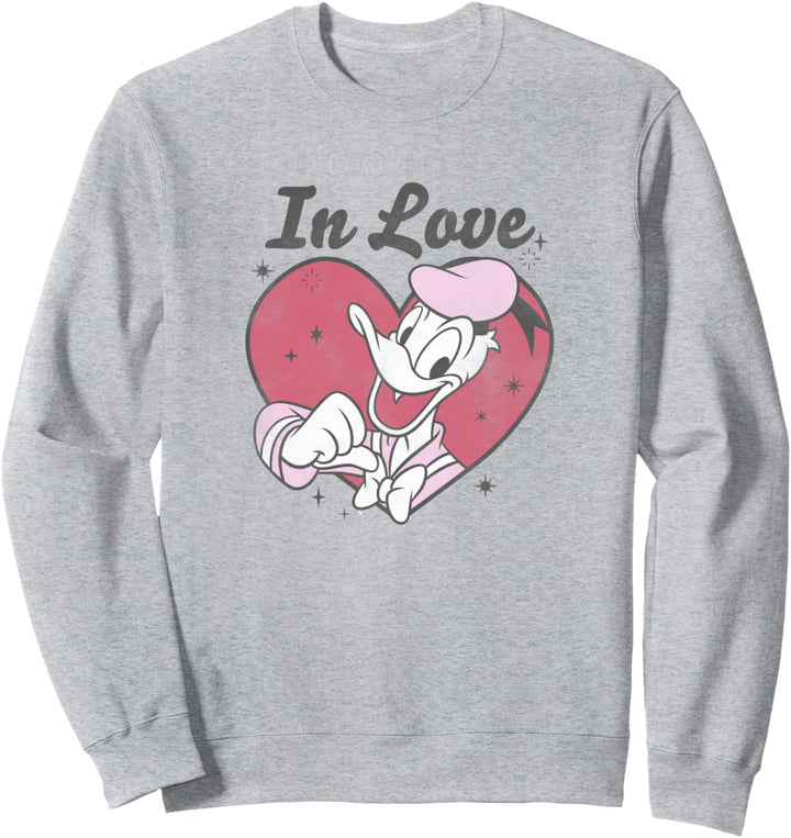 Disney Mickey And Friends Valentinstag Donald Vintage Sweatshirt