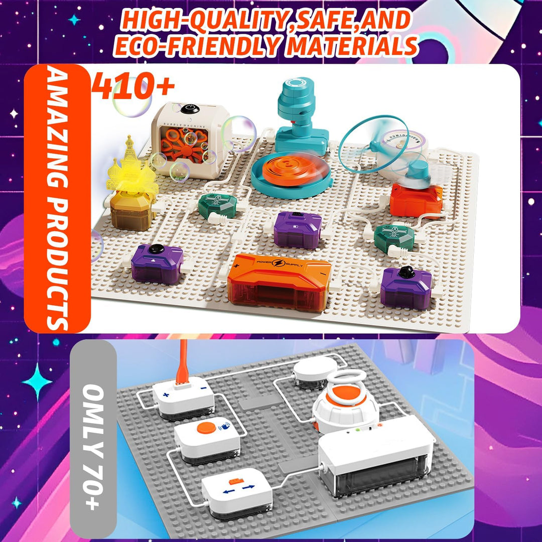 Elektronik Stromkreis Baukasten Kinder 410 Projekte Elektro Elektrotechnik für Kinder ab 8-12 Elektr