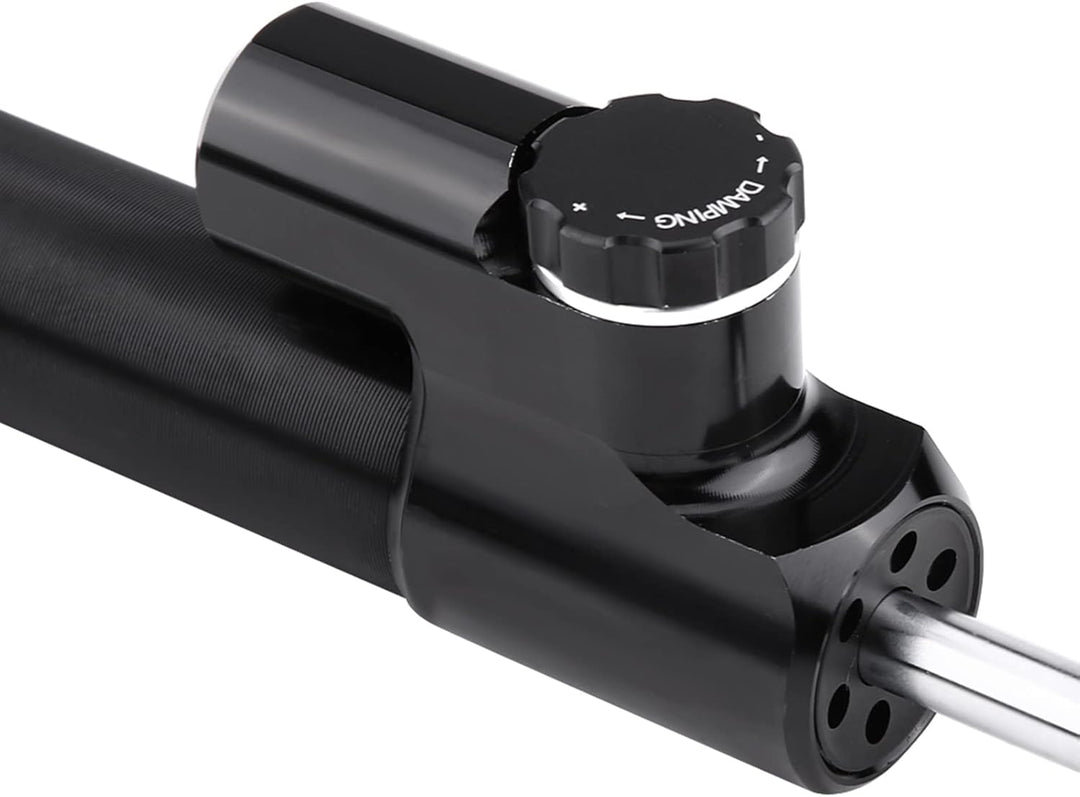 Keenso Motorrad CNC Lenkungsdämpfer, Universal Dämpfer Stabilisator Linear umgekehrt mit Montagehalt